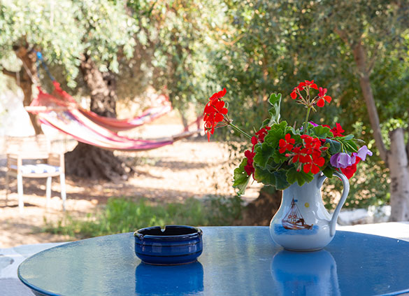 Μπαλκόνι με θέα στον κήπο